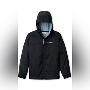 Columbia Black Hooded Rain Jacket Size Small Activewear Outdoor